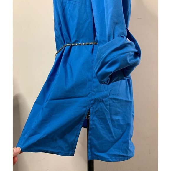 Chico’s Royal Blue Button up Blouse - Picture 6 of 12